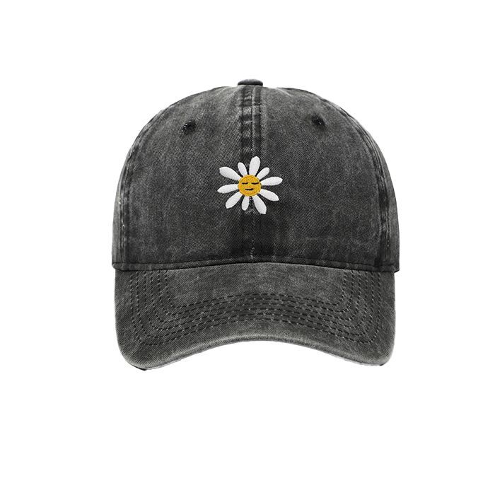 Бейсболка Ромашка серая