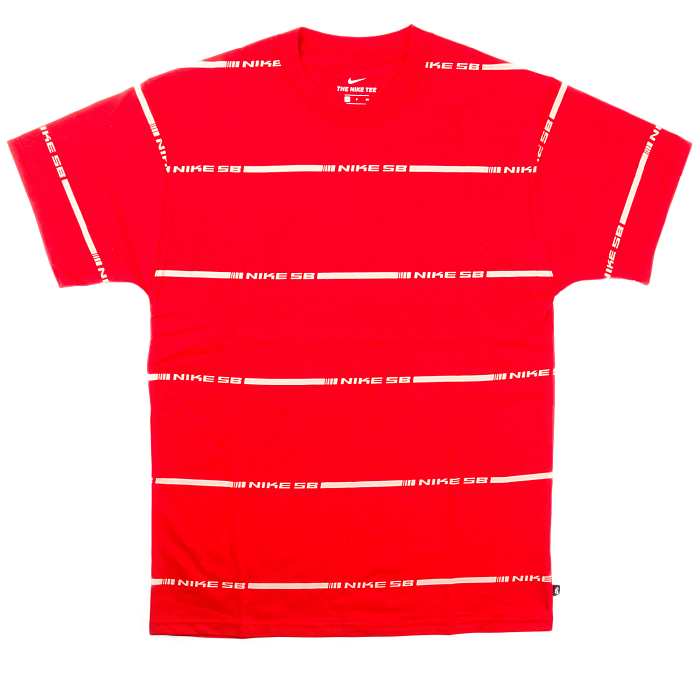 Футболка Nike SB On Deck Stripe University Red CU0302-657