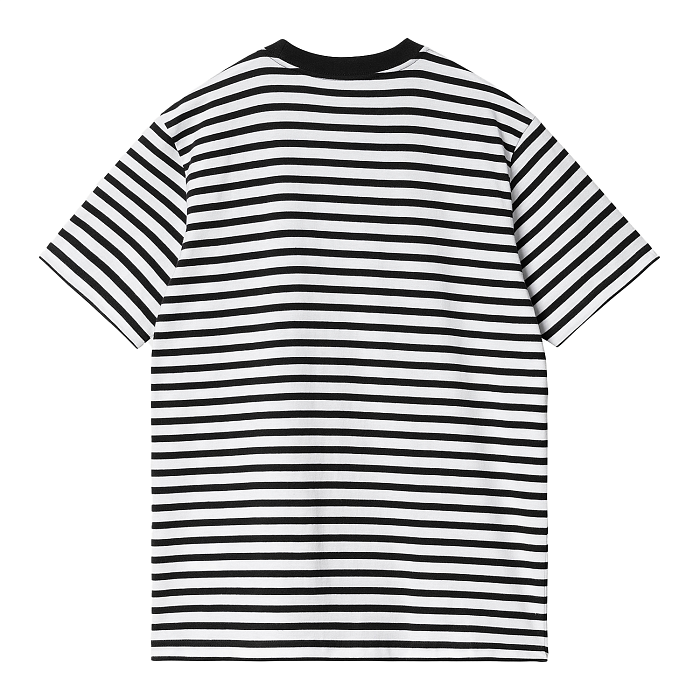 Футболка Carhartt WIP I032311 Seidler Stripe Pocket black